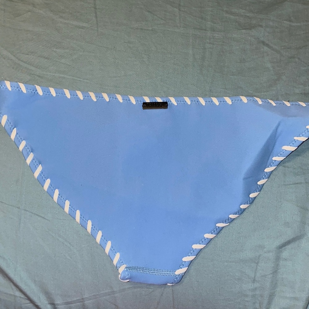 Blue bathing suit bottoms
